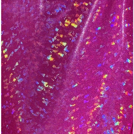 Lycra DISCO FUCHSIA ICE HOLOGRAM